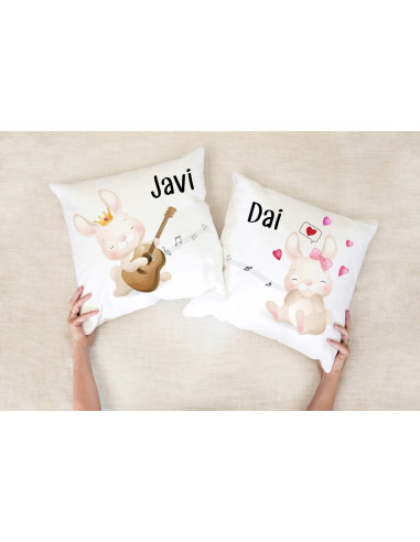 ALMOHADONES DIBUJITOS PAREJA