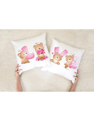 ALMOHADONES DIBUJITOS PAREJA