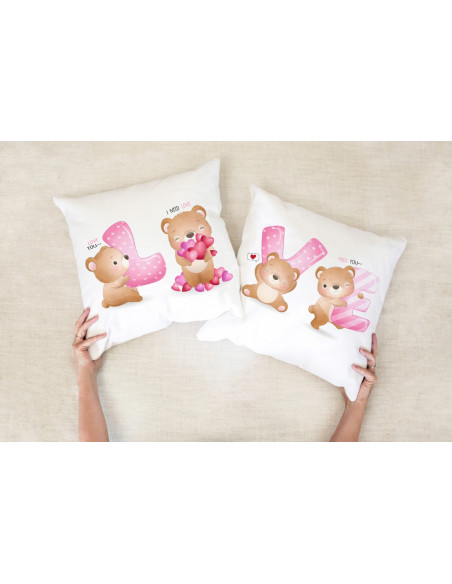 ALMOHADONES DIBUJITOS PAREJA