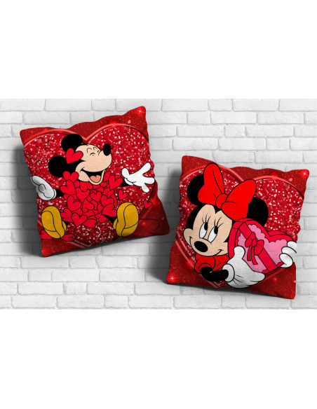 MINNIE MICKEY ALMOHADONES PAREJA SAN VALENTIN AMOR