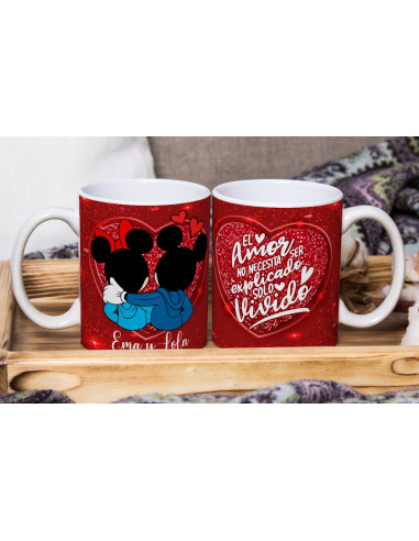 MICKEY Y MINNIE PAREJA TAZAS