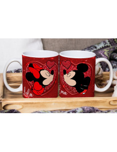 MICKEY Y MINNIE PAREJA TAZAS 2