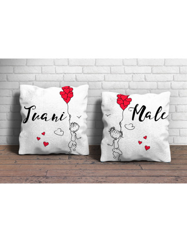 Almohadón Pareja Dibujitos