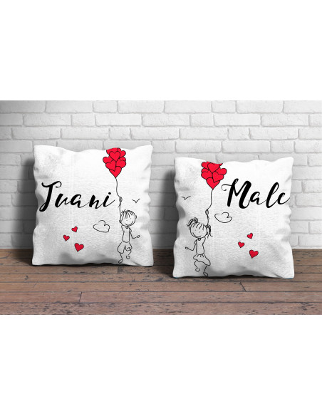 Almohadón Pareja Dibujitos