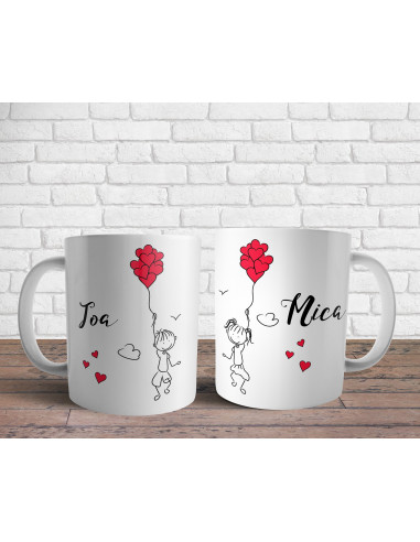 Tazas Parejas Dibujitos
