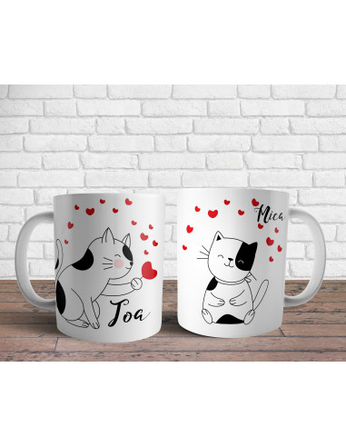 Tazas Parejas Dibujitos