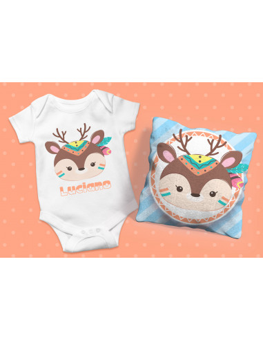 ALMOHADONES + BODY ANIMALITOS TRIBAL...