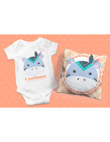 ALMOHADONES + BODY ANIMALITOS TRIBAL...