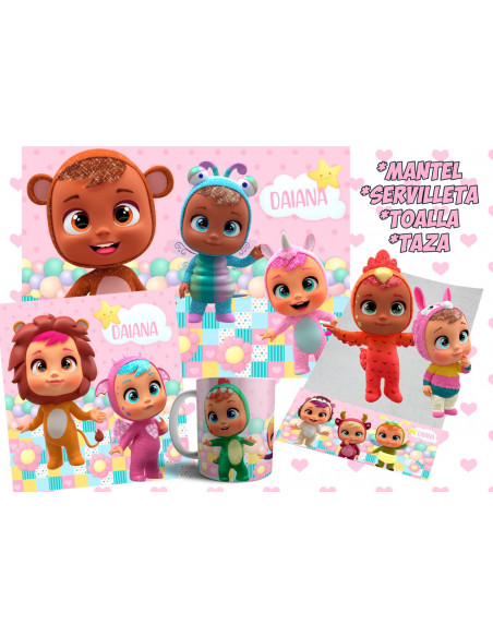 PACK JARDÍN BEBES LLORONES ANIMALITOS