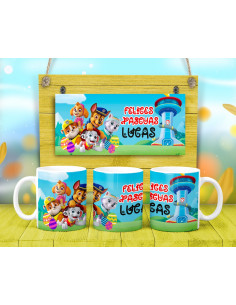 TAZAS PASCUA PERSONAJES 2
