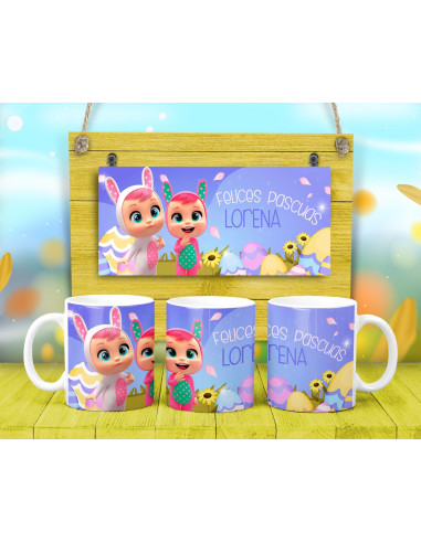TAZAS PASCUA PERSONAJES TAZAS PASCUA PERSONAJES