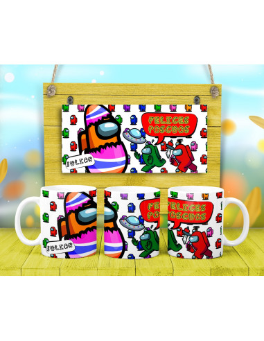 TAZAS PASCUA PERSONAJES TAZAS PASCUA PERSONAJES