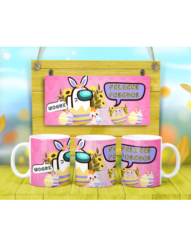 TAZAS PASCUA PERSONAJES TAZAS PASCUA PERSONAJES