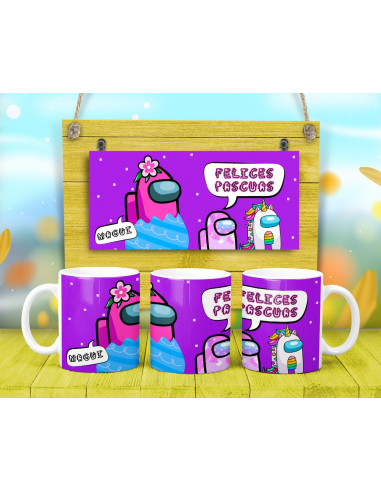TAZAS PASCUA PERSONAJES TAZAS PASCUA PERSONAJES