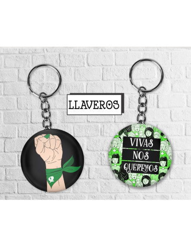 LLAVERO FEMINISMO - ABORTO - DOS VIDAS