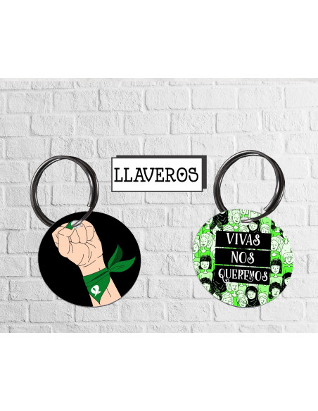 LLAVERO FEMINISMO - ABORTO - DOS VIDAS