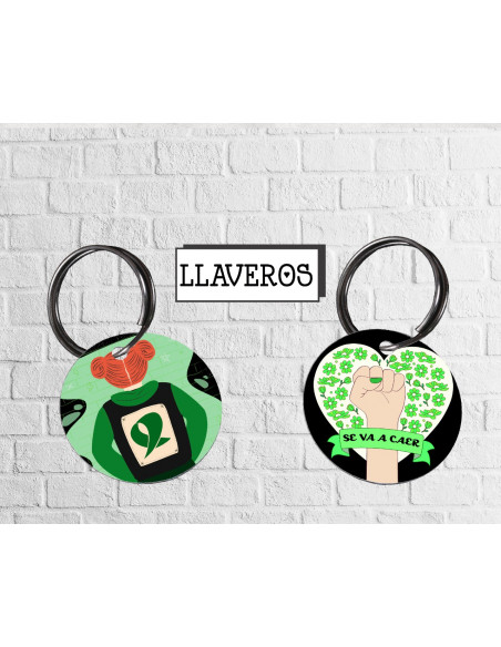 LLAVERO FEMINISMO - ABORTO - DOS VIDAS