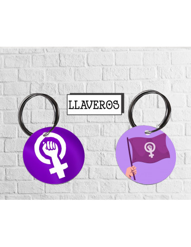 LLAVERO FEMINISMO - ABORTO - DOS VIDAS