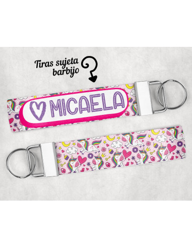 LLAVERO/SUJETADOR BARBIJO ESTAMPADOS 1