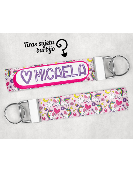 LLAVERO/SUJETADOR BARBIJO ESTAMPADOS 1