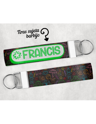 LLAVERO/SUJETADOR BARBIJO ESTAMPADOS 1