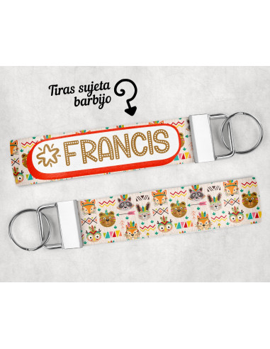 LLAVERO/SUJETADOR BARBIJO ESTAMPADOS 1