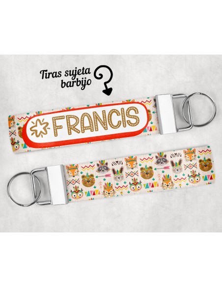 LLAVERO/SUJETADOR BARBIJO ESTAMPADOS 1