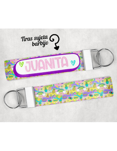 LLAVERO/SUJETADOR BARBIJO ESTAMPADOS 1