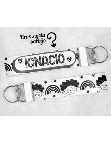 LLAVERO/SUJETADOR BARBIJO ESTAMPADOS 1