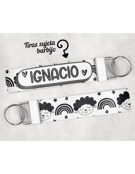 LLAVERO/SUJETADOR BARBIJO ESTAMPADOS 1