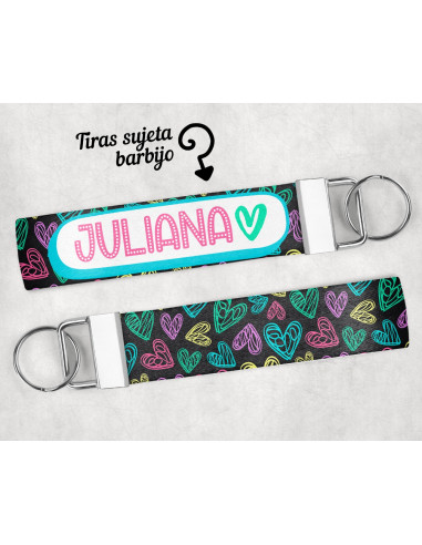 LLAVERO/SUJETADOR BARBIJO ESTAMPADOS 1