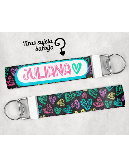 LLAVERO/SUJETADOR BARBIJO ESTAMPADOS 1