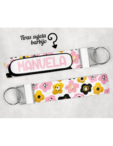 LLAVERO/SUJETADOR BARBIJO ESTAMPADOS 1