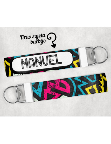 LLAVERO/SUJETADOR BARBIJO ESTAMPADOS 1