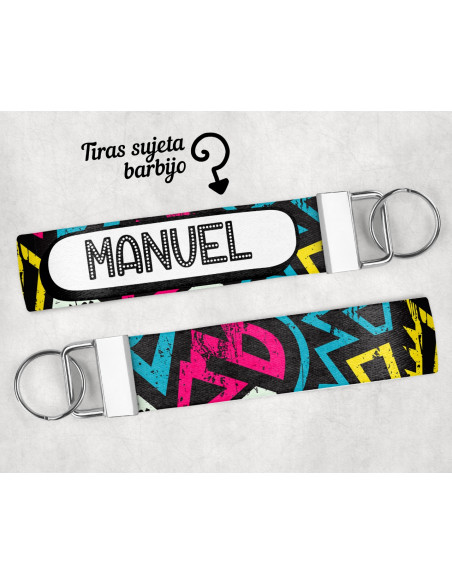 LLAVERO/SUJETADOR BARBIJO ESTAMPADOS 1