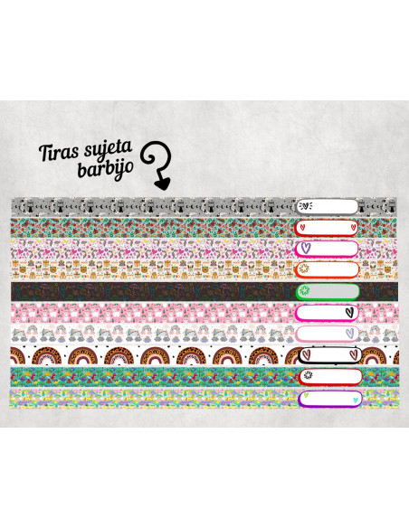 LLAVERO/SUJETADOR BARBIJO ESTAMPADOS 1