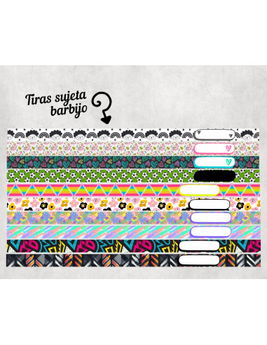 LLAVERO/SUJETADOR BARBIJO ESTAMPADOS 1