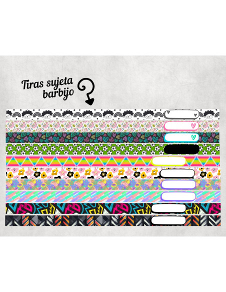 LLAVERO/SUJETADOR BARBIJO ESTAMPADOS 1