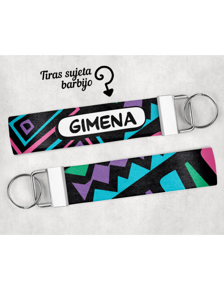 LLAVERO/SUJETADOR BARBIJO ESTAMPADOS 2