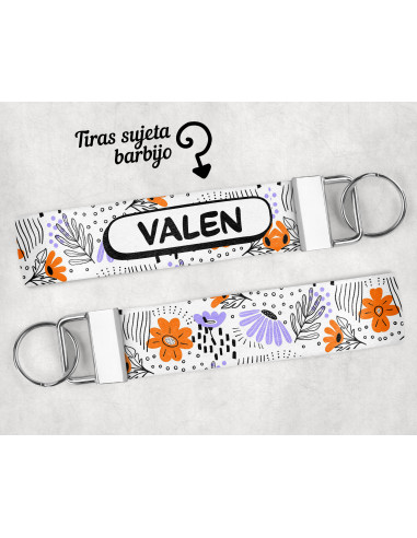 LLAVERO/SUJETADOR BARBIJO ESTAMPADOS 2