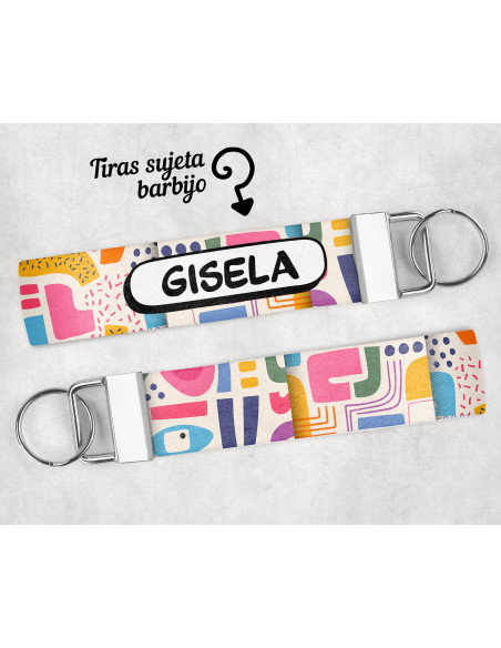 LLAVERO/SUJETADOR BARBIJO ESTAMPADOS 2