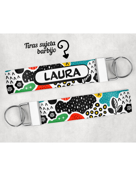 LLAVERO/SUJETADOR BARBIJO ESTAMPADOS 2