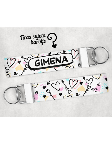 LLAVERO/SUJETADOR BARBIJO ESTAMPADOS 2