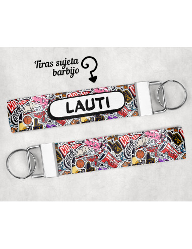 LLAVERO/SUJETADOR BARBIJO ESTAMPADOS 2