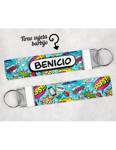 LLAVERO/SUJETADOR BARBIJO ESTAMPADOS 2