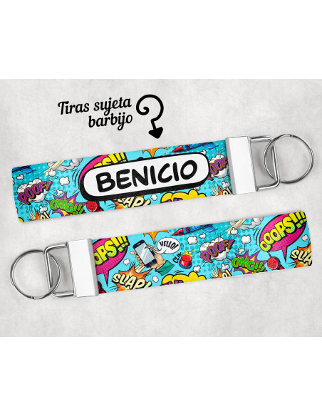 LLAVERO/SUJETADOR BARBIJO ESTAMPADOS 2