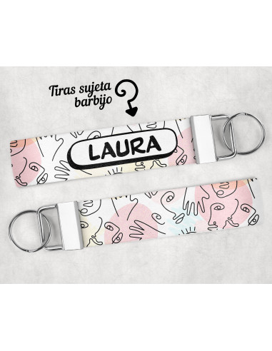 LLAVERO/SUJETADOR BARBIJO ESTAMPADOS 2