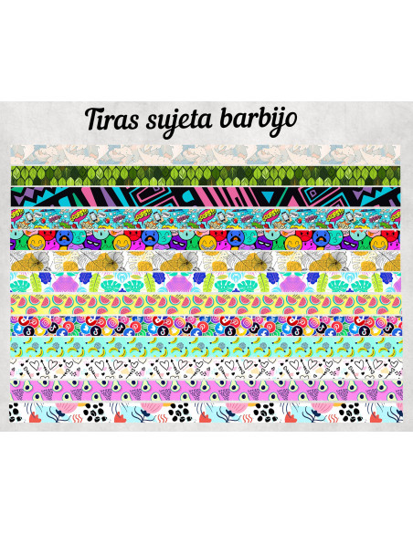 LLAVERO/SUJETADOR BARBIJO ESTAMPADOS 2