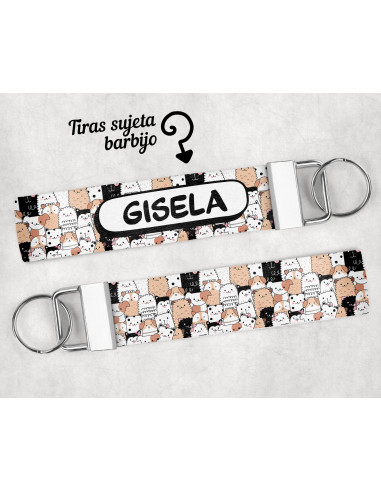 LLAVERO/SUJETADOR BARBIJO ESTAMPADOS 2