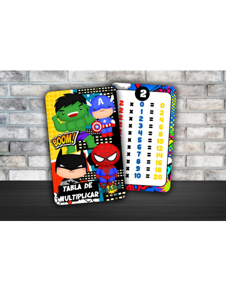 TABLA DE MULTIPLICAR Y ABECEDARIO